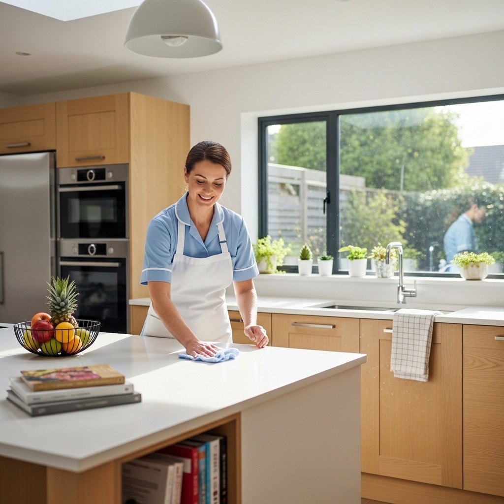 Woman Cleaning